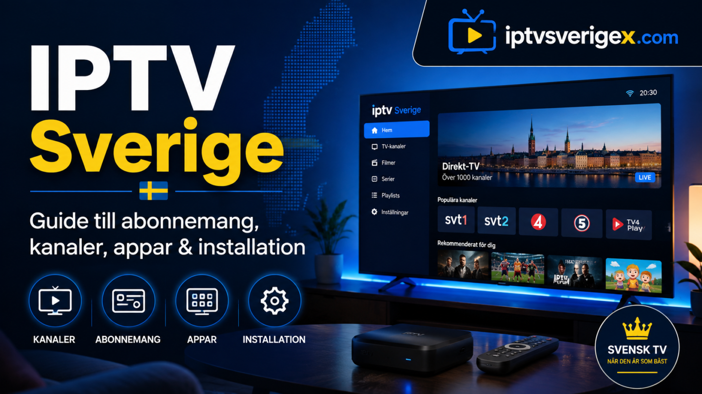 IPTV Sverige – komplett guide till abonnemang, kanaler, appar och installation